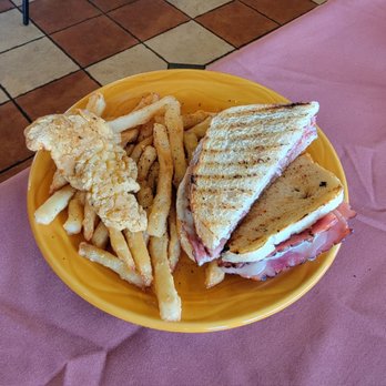 Homestead Cafe - Grilled ham & cheese, fries and a spare chicken tender. - Coffee & Tea Near Me - Albuquerque, New Mexico