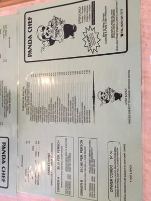 Menu photo 8 Panda Chef Chula Vista, CA