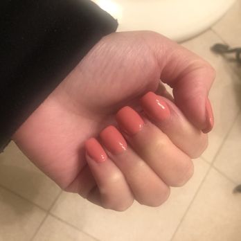 Lucent Nails and Spa - Acrylic full set with gel polish Caramia #168. - Nail Salons Near Me - Marysville, Washington