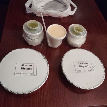 Spice Avenue - Mutton and Chicken Biryani dinners with a Yogurt drink. - Indian Near Me - Jackson, Mississippi Spice Avenue - Mutton and Chicken Biryani dinners with a Yogurt drink. - Indian Near Me - Jackson, Mississippi