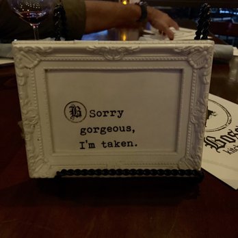 Bosscat Kitchen & Libations - Fun table reserver sign - New American Near Me - Houston, Texas Bosscat Kitchen & Libations - Fun table reserver sign - New American Near Me - Houston, Texas