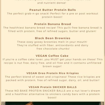 Taste The Nutrition - Updated Menu - Desserts Near Me Taste The Nutrition - Updated Menu - Desserts Near Me