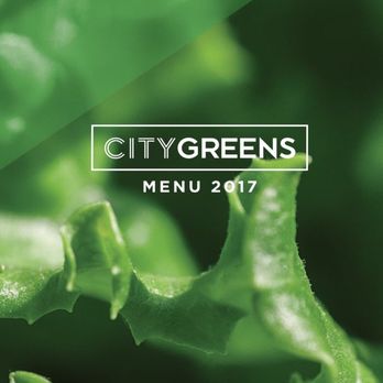 City Greens - 2017 Menu cover - Vegetarian Near Me - New Orleans, Louisiana