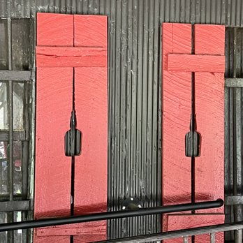 Maker's Mark Distillery - Notice the color scheme of the shutters and building? Can you spot the bottles? - Tours Near Me - Loretto, Kentucky Maker's Mark Distillery - Notice the color scheme of the shutters and building? Can you spot the bottles? - Tours Near Me - Loretto, Kentucky