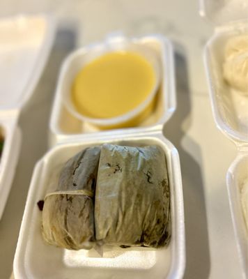 Photo of Ming Dynasty - Sacramento, CA, US. Lotus Leaf Sticky Rice and Mango Pudding