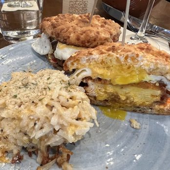 The Crunkleton - Breakfast sandwich: chicken, pimento cheese, egg - Cocktail Bars Near Me - Charlotte, North Carolina The Crunkleton - Breakfast sandwich: chicken, pimento cheese, egg - Cocktail Bars Near Me - Charlotte, North Carolina
