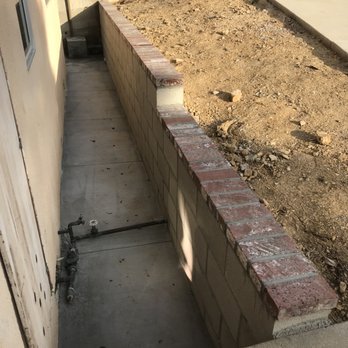 Monroe Masonry - Finished wall! Much more walking room too. - Masonry/Concrete Near Me Monroe Masonry - Finished wall! Much more walking room too. - Masonry/Concrete Near Me