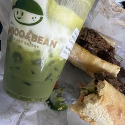 Vanilla Matcha Latte Bulgogi Ribeye Sandwich