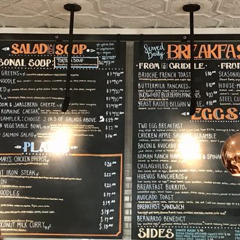 Cafe Bernardo  - Posted food menu - New American Near Me - Davis, California