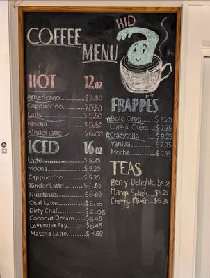 Menu photo 2 Hideout Coffee Shop McAllen, TX
