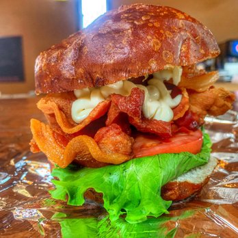 Mudcat Coffee House - a sandwich with bacon, lettuce, tomato, and cheese - Coffee & Tea Near Me - Oak Ridge, Missouri Mudcat Coffee House - a sandwich with bacon, lettuce, tomato, and cheese - Coffee & Tea Near Me - Oak Ridge, Missouri