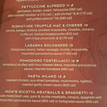 Romano's Macaroni Grill - Lunch menu - Italian Near Me - Corona, California