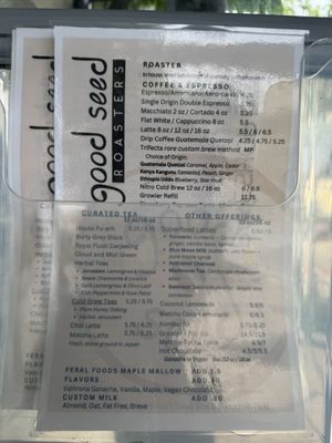 Menu photo 1 Good Seed Coffee Boutique Solvang, CA