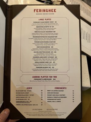 Menu photo 8 Feringhee - Modern Indian Cuisine Chandler, AZ