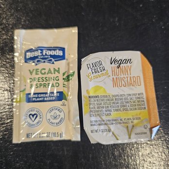 Vine Vegan - Even the condiments were vegan! This is the only place I've ever seen these. - Vegan Near Me - Brandon, Florida Vine Vegan - Even the condiments were vegan! This is the only place I've ever seen these. - Vegan Near Me - Brandon, Florida