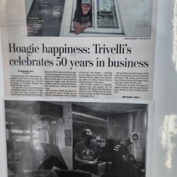 Trivelli's Hoagies - History of shop