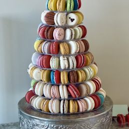 a tower of macarons a tower of macarons