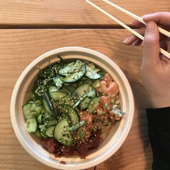 I'a Poke - How I like my poké bowl: with a whole lot of green! - Poke Near Me - San Francisco, California