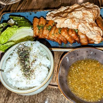 Driftwood - Pork Belly Wraps $18 - Seafood Near Me - Maspeth, New York Driftwood - Pork Belly Wraps $18 - Seafood Near Me - Maspeth, New York