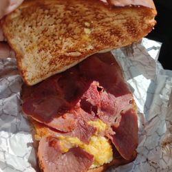 Nu-Way Weiners - Country Ham Cheese Egg on Toast