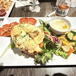 La Cueva del Mar - Lobster tail with veggies.