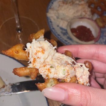 Giant - Blue Crab Salad with Waffle Fries - New American Near Me - Chicago, Illinois Giant - Blue Crab Salad with Waffle Fries - New American Near Me - Chicago, Illinois