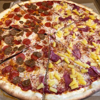 Talarico's Pizzeria - Whole pizza: Half Pepperoni and Italian Sausage, Half Pineapple and Prosciutto - Pizza Near Me - Seattle, Washington Talarico's Pizzeria - Whole pizza: Half Pepperoni and Italian Sausage, Half Pineapple and Prosciutto - Pizza Near Me - Seattle, Washington