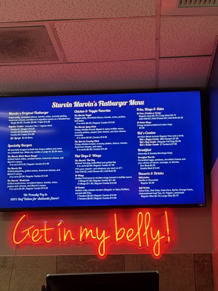 Starvin Marvin's Flatburgers Logo