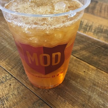 MOD Pizza - Try the caramelized pear tea. It's incredible!!! I'm obsessed. I could come in for this alone! But the pizza is also incredible! - Pizza Near Me - Gainesville, Virginia
