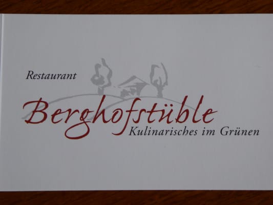 Restaurant Berghofstüble by null