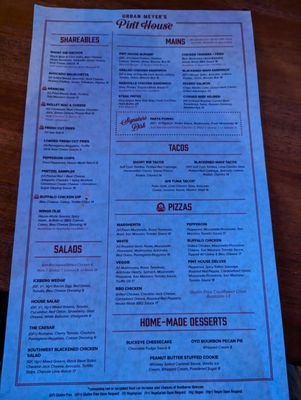Menu photo 4 Urban Meyer's Pint House Dublin, OH