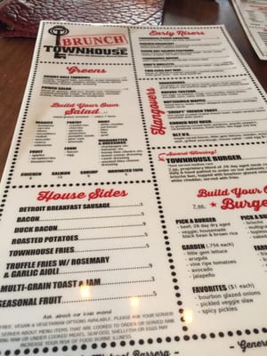 Menu photo 8 Townhouse Birmingham, MI