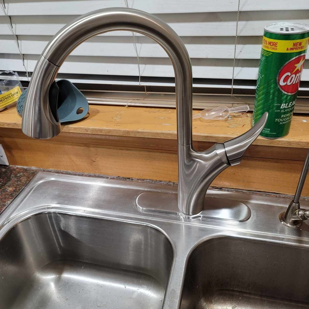 Faucet fixed at the rental property.
