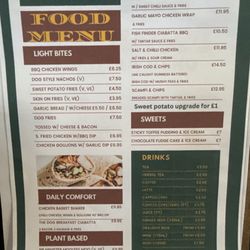 Dog & Truck - Food menu