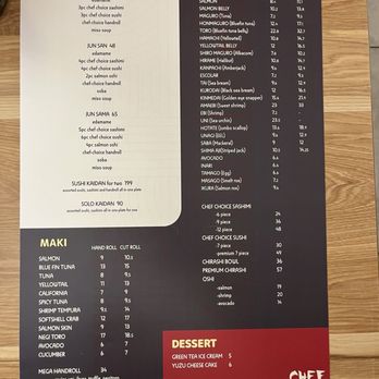 Chef JUN - Point Loma - menu | IG: @socalsnomnoms - Sushi Bars Near Me - San Diego, California Chef JUN - Point Loma - menu | IG: @socalsnomnoms - Sushi Bars Near Me - San Diego, California