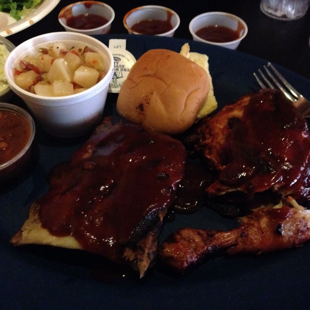 Texan BBQ - Baby back ribs and chicken two meat meal. - Barbeque Near Me - Algonquin, Illinois Texan BBQ - Baby back ribs and chicken two meat meal. - Barbeque Near Me - Algonquin, Illinois