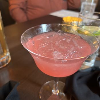 River Oak Chophouse - From the bar, prickly pear, margarita - Steakhouses Near Me - Madison, Indiana