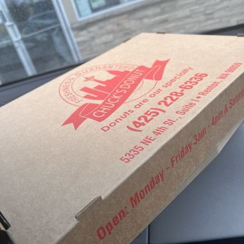 Chuck's Donut Shop - The box - Donuts Near Me - Renton, Washington Chuck's Donut Shop - The box - Donuts Near Me - Renton, Washington