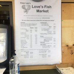 Love Fish Market - Great menu.