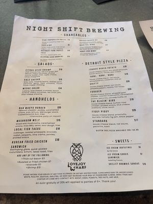 Menu photo 2 Night Shift Brewing - Lovejoy Wharf Boston, MA