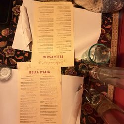 Bella Italia - Menu