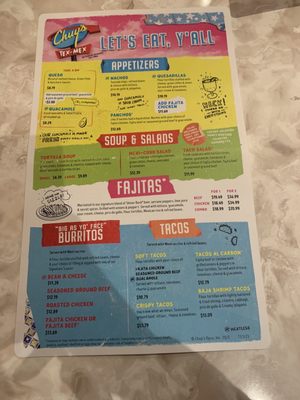 Menu photo 5 Chuy's Carmel, IN