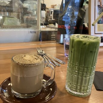 U :Dessert Story - Hojicha latte and Matcha Latte - Desserts Near Me - Berkeley, California