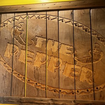 The Pepper - Super cool wooden sign by the hostess station - Mexican Near Me - Plattsburgh, New York
