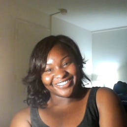 Natural hair after thermal strengthening transitioning treatment at Vixens Hair Studio. 10/03/13