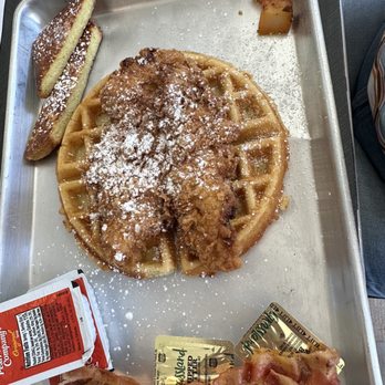 Main Street Cafe and Bakery - Chicken & Waffles (w/o hot honey) - Cafes Near Me - Altamont, New York