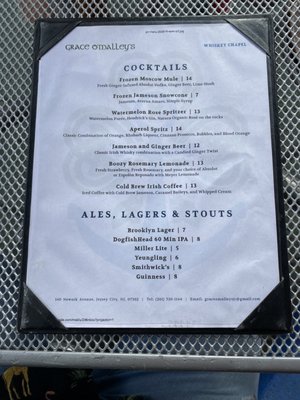 Menu photo 8 Grace O Malley’s Jersey City, NJ Menu photo 8 Grace O Malley’s Jersey City, NJ