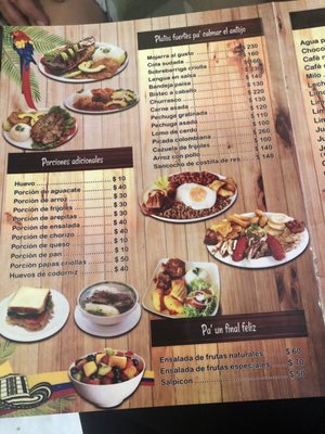 Menu photo 6 Mi Rinconcito Colombiano Playa del Carmen, ROO