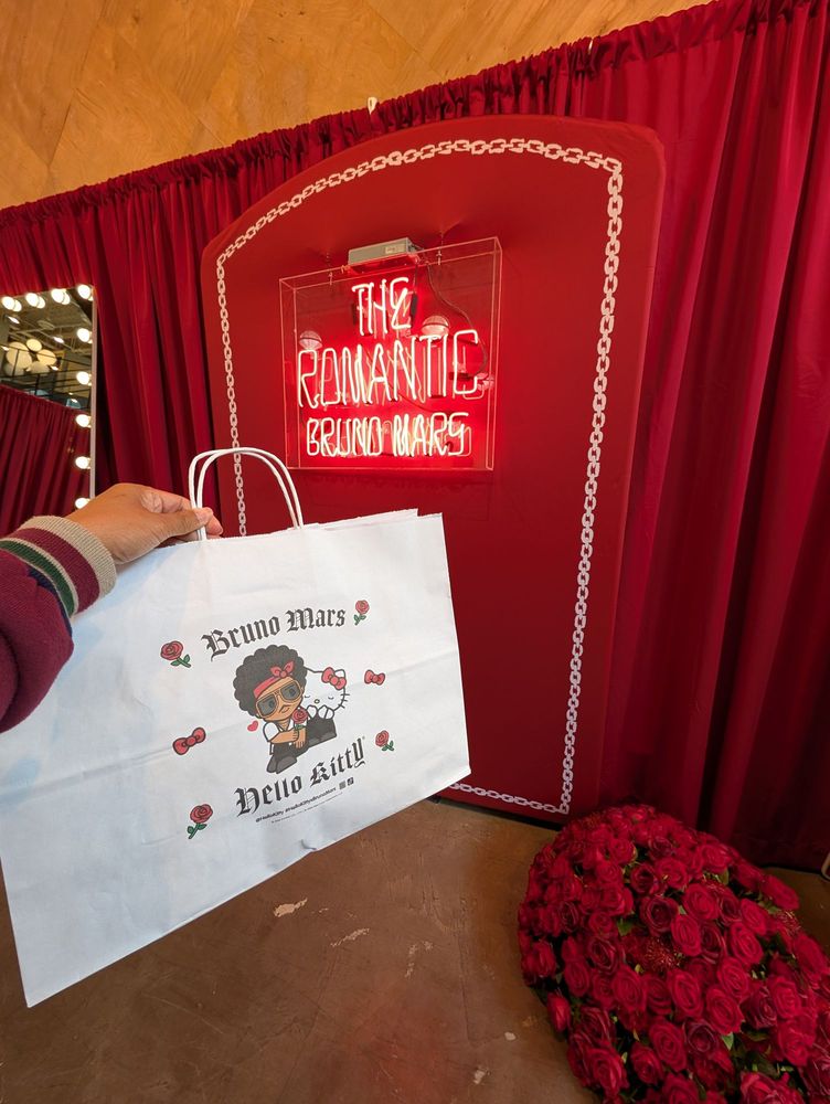 Bruno Mars x Hello Kitty Pop Up Logo