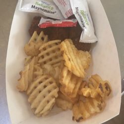 Chicken dippers (burnt)